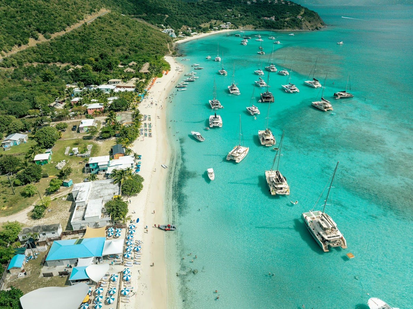 White Bay Jost Van Dyke beach in the British Virgin Islands